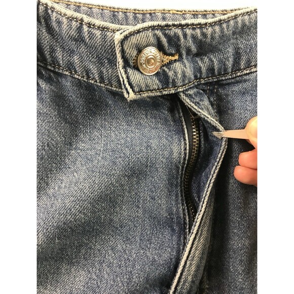 Forever 21 + Extra Wide Leg Carpenter Baggy Denim Grunge Skater Jeans 12 Plus - Picture 2 of 15